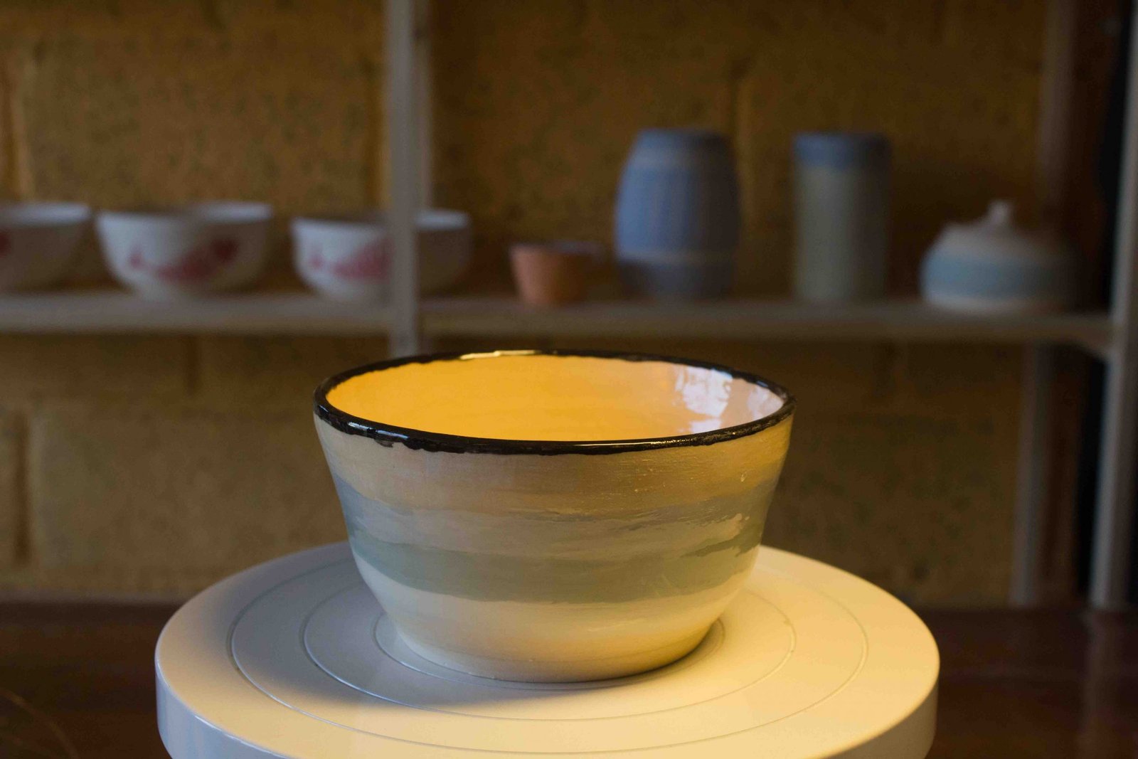 20210329-AV-Bol céramique émaillé décor nacre, marron, vert et bleu-13-0-0-7-390-CER-0.00