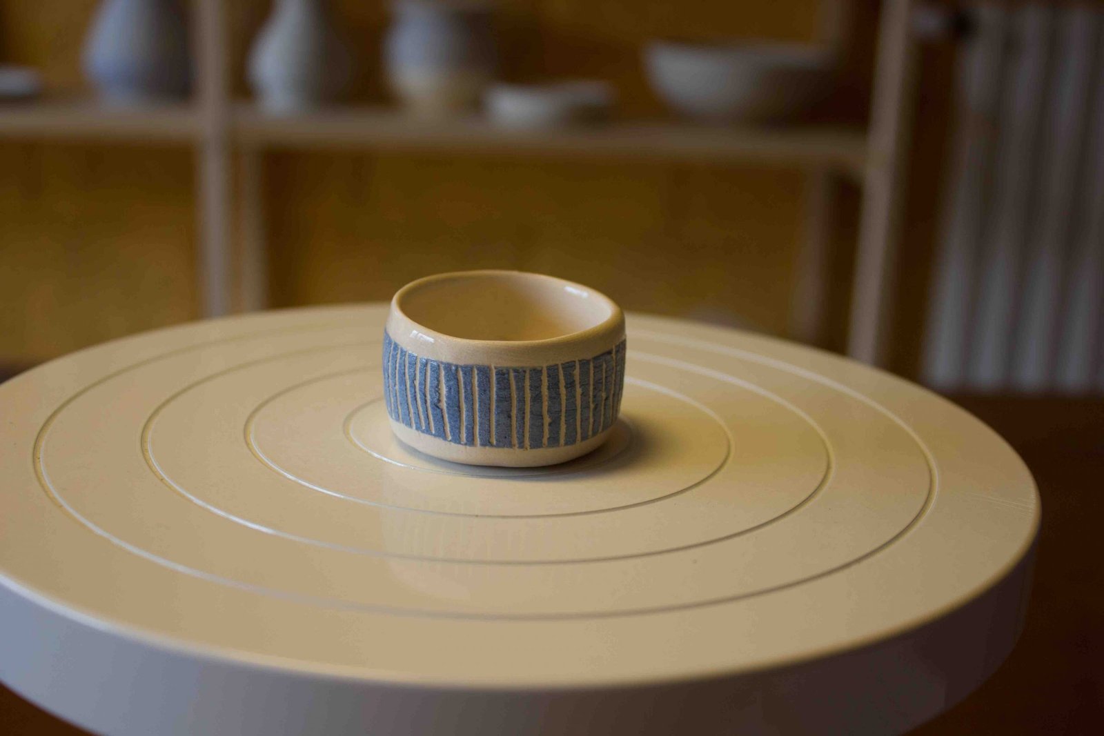 20210348-O-Support céramique émaillé bougie de table décor bleu & blanc-5-0-0-2.8-30-CER-0.00