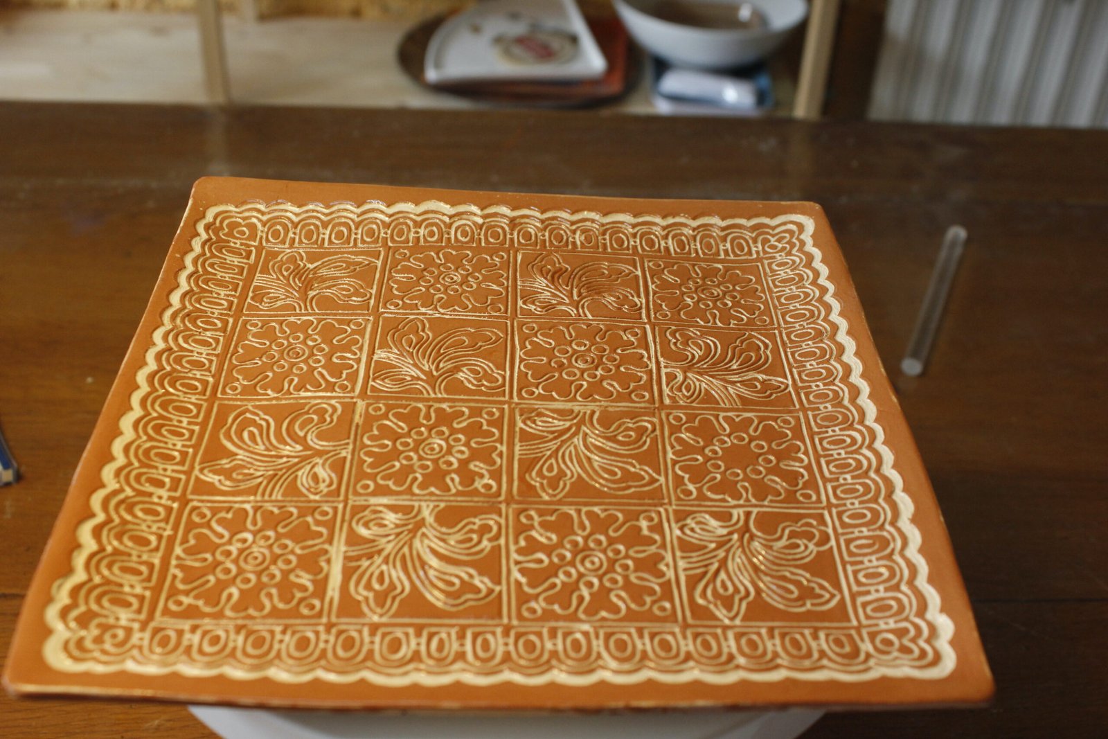 20211010 - Assiette sgraffitée